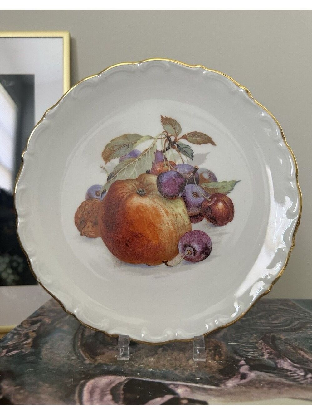 Bavaria Schumann Arzberg Set Of 5 Fruit Pattern Salad Plates Made In Germany